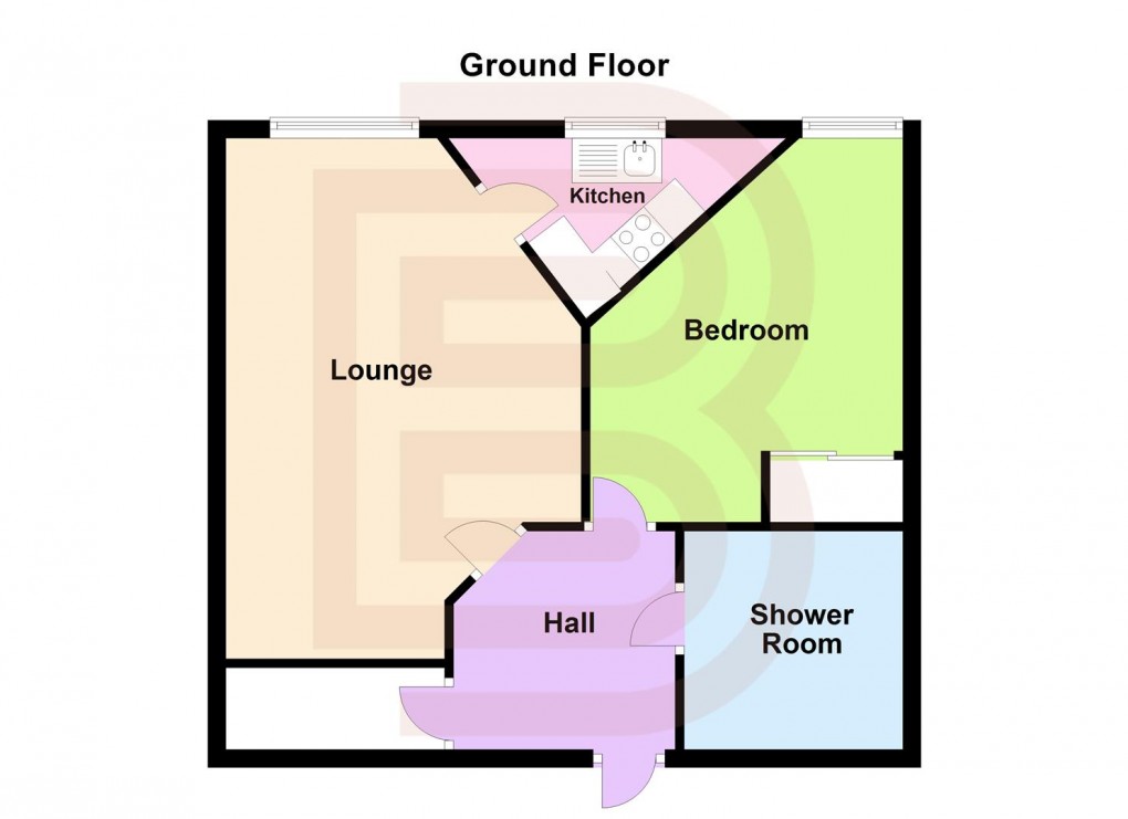 Floorplan for Ross Court, Curie Close, RUGBY
