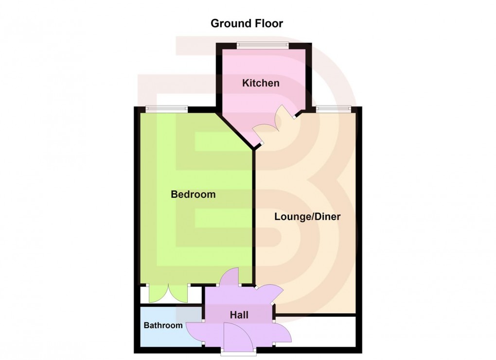 Floorplan for Curie Close, Rugby