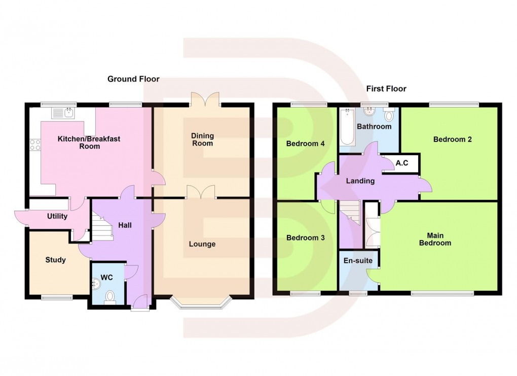 Floorplan for Stonehall Road, Cawston, Rugby