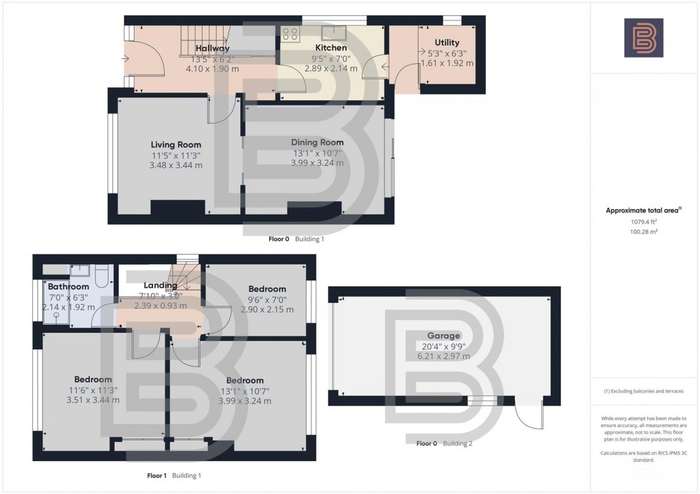 Floorplan for Parkfield Road, Rugby