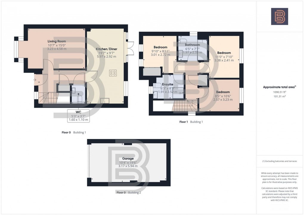 Floorplan for Kerry Hill Drive, Long Lawford, Rugby