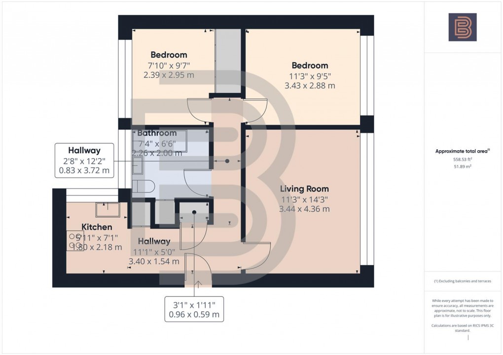 Floorplan for Pleydell Close, Coventry