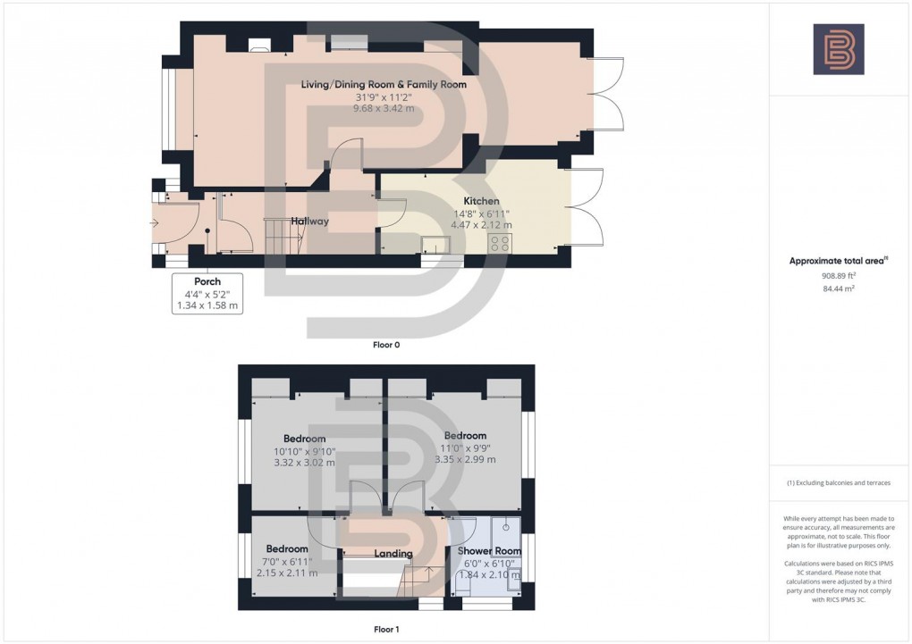 Floorplan for Alwyn Road, Bilton, Rugby