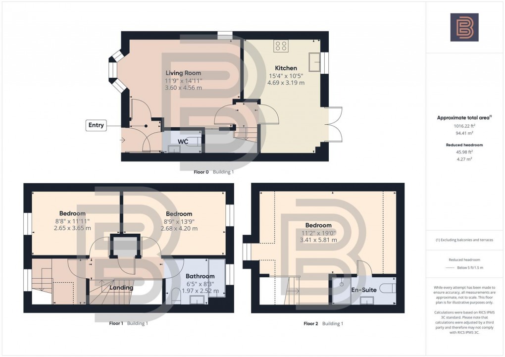 Floorplan for Bugle Close, Coton Park, Rugby