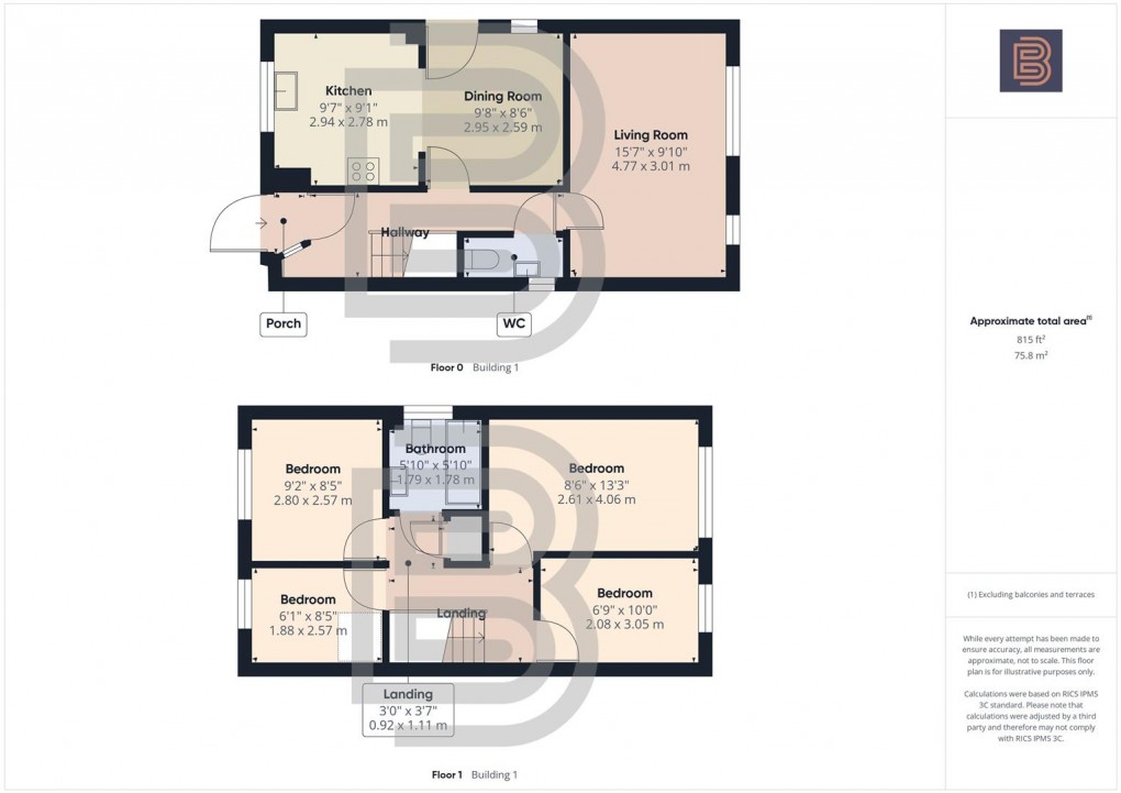 Floorplan for Cherwell Way, Long Lawford, Rugby