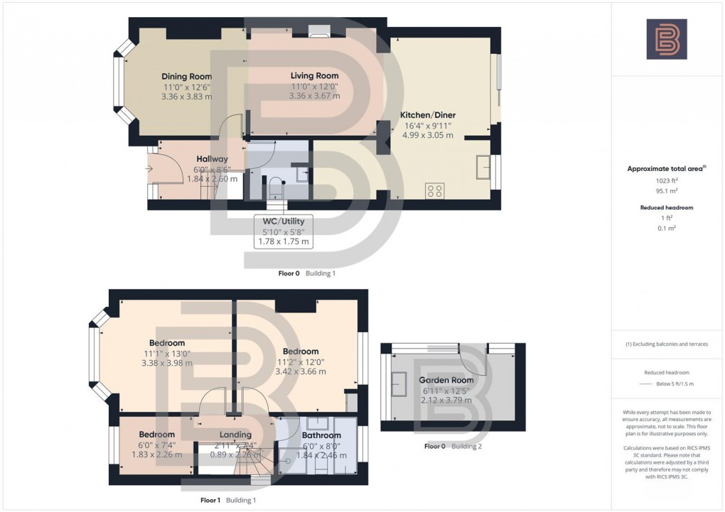 Floorplan for Montrose Road, Rugby