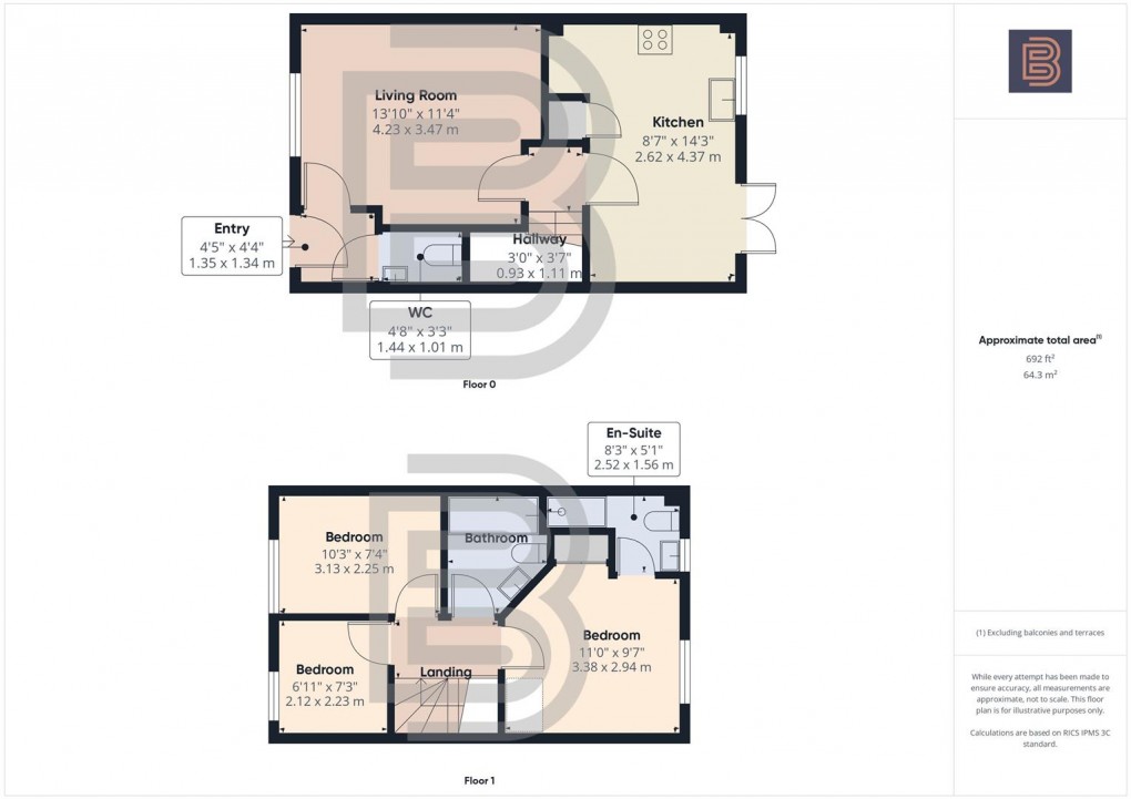 Floorplan for Academy Drive, Rugby
