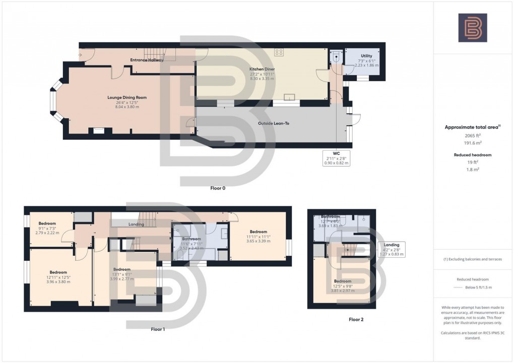 Floorplan for Bath Street, Rugby
