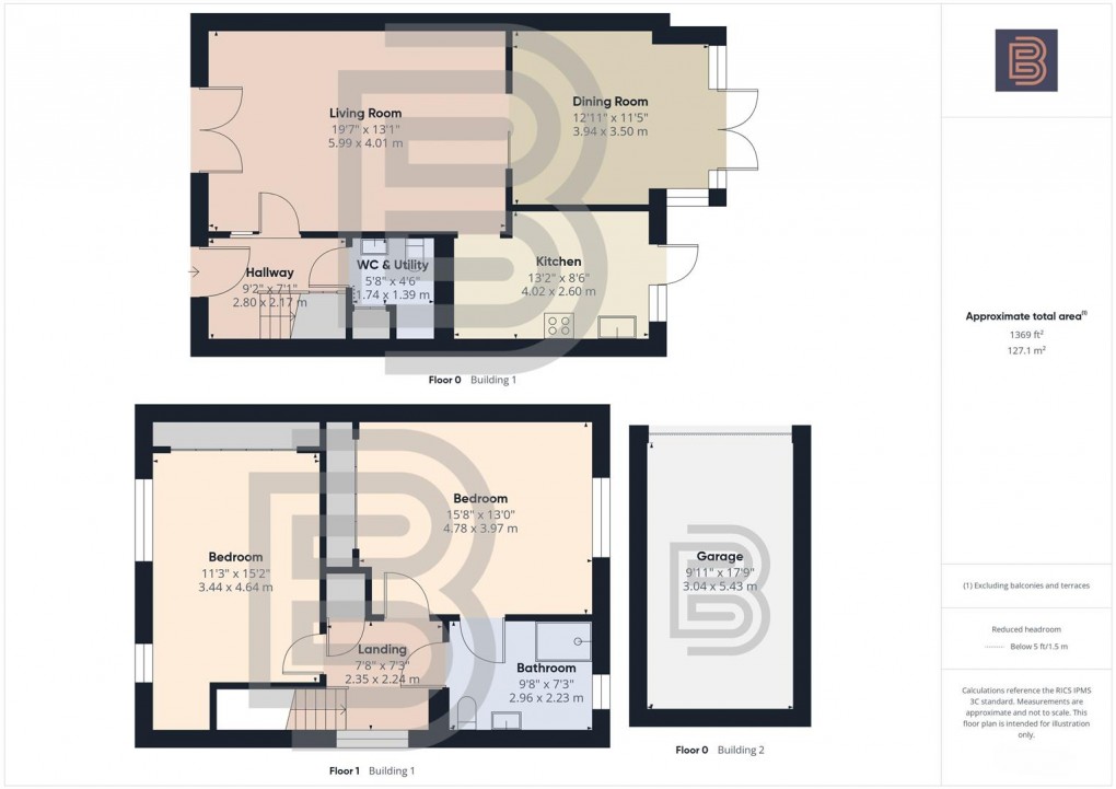 Floorplan for Dunchurch Hall, Dunchurch, Rugby
