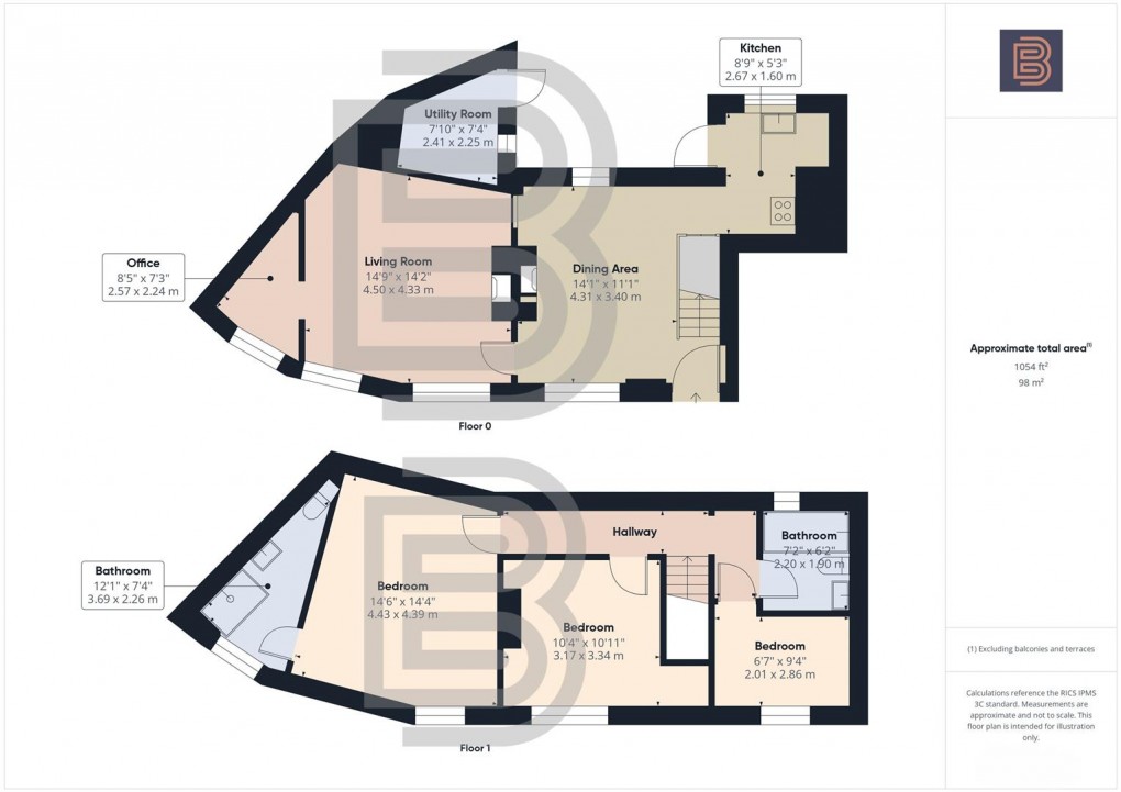 Floorplan for Church Street, Clifton Upon Dunsmore, Rugby