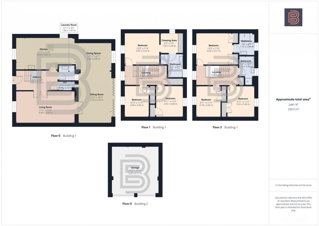 Floorplan for Linnet Close, Coton Park, Rugby
