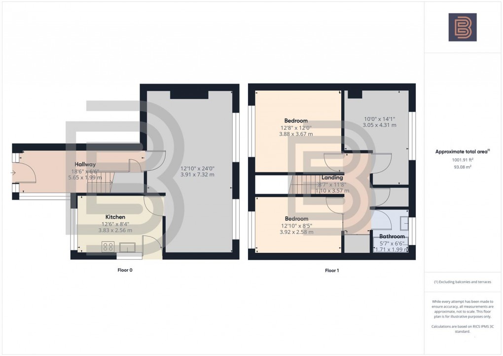 Floorplan for Chapel Street, Long Lawford, Rugby