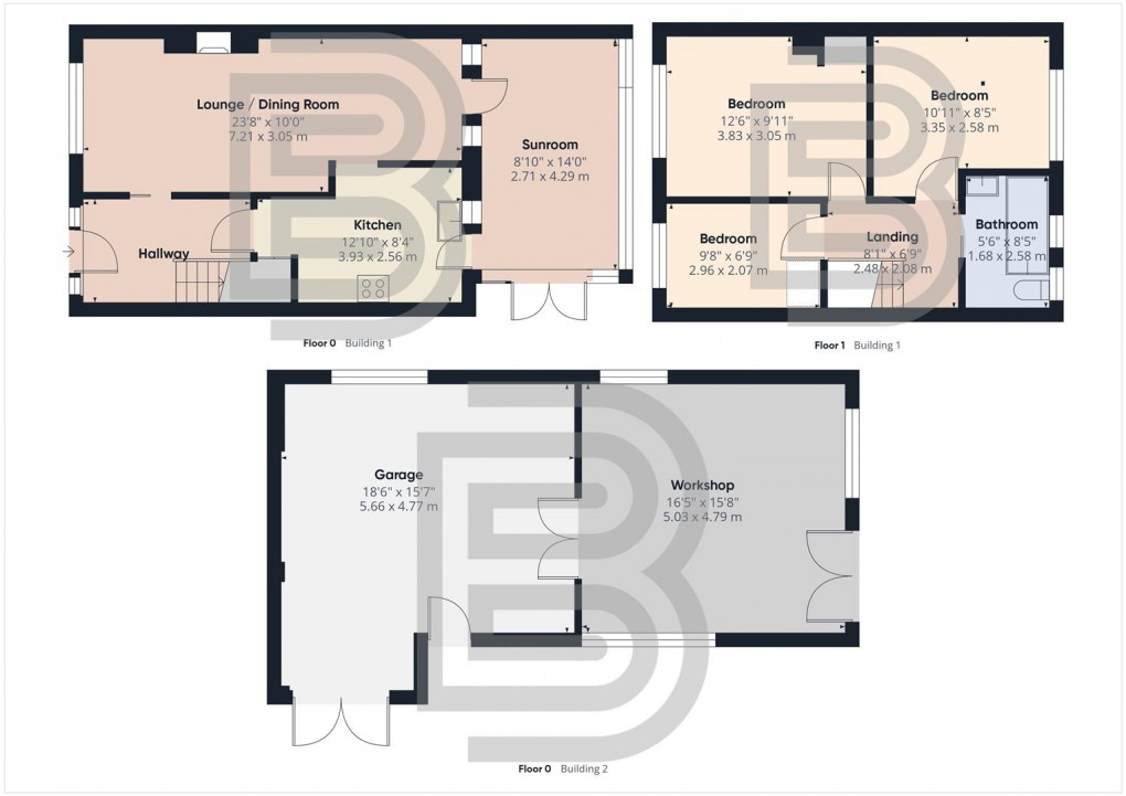 Floorplan for Chapel Street, Long Lawford, Rugby