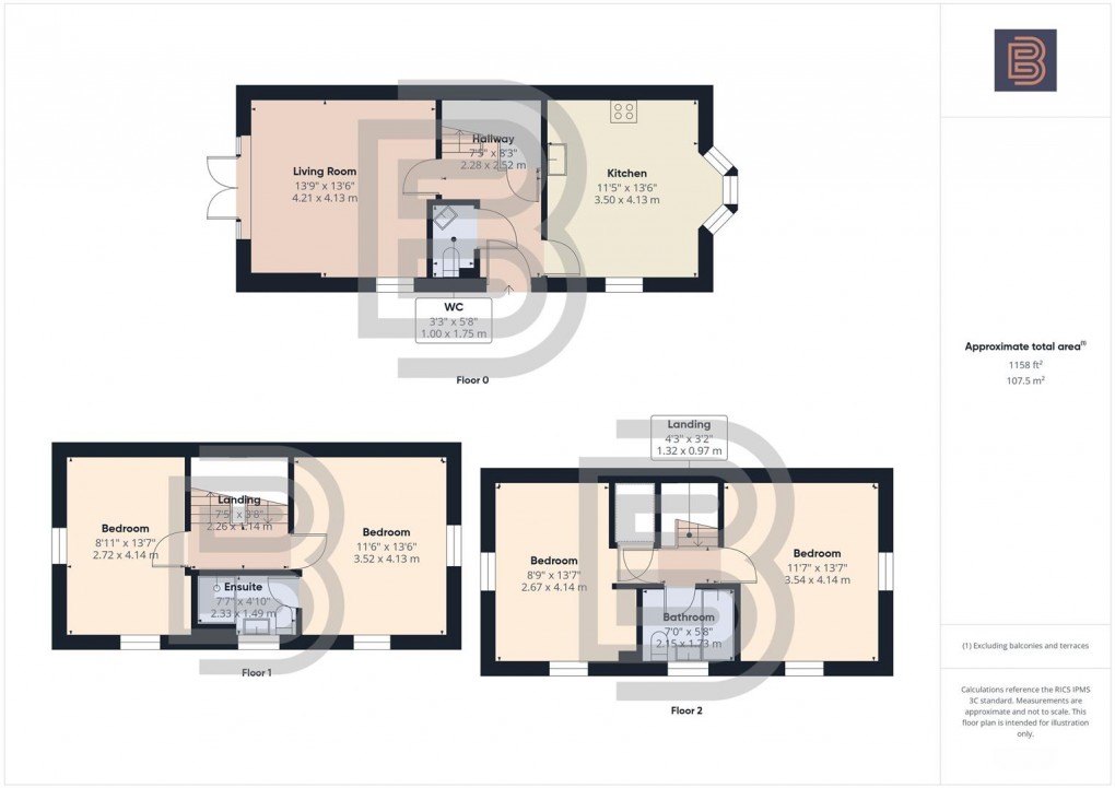 Floorplan for Moors Lane, Rugby