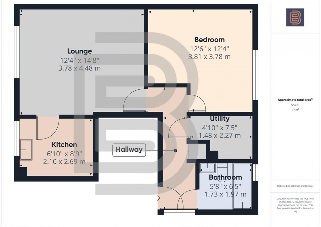 Floorplan for Main Street, Clifton Upon Dunsmore, Rugby
