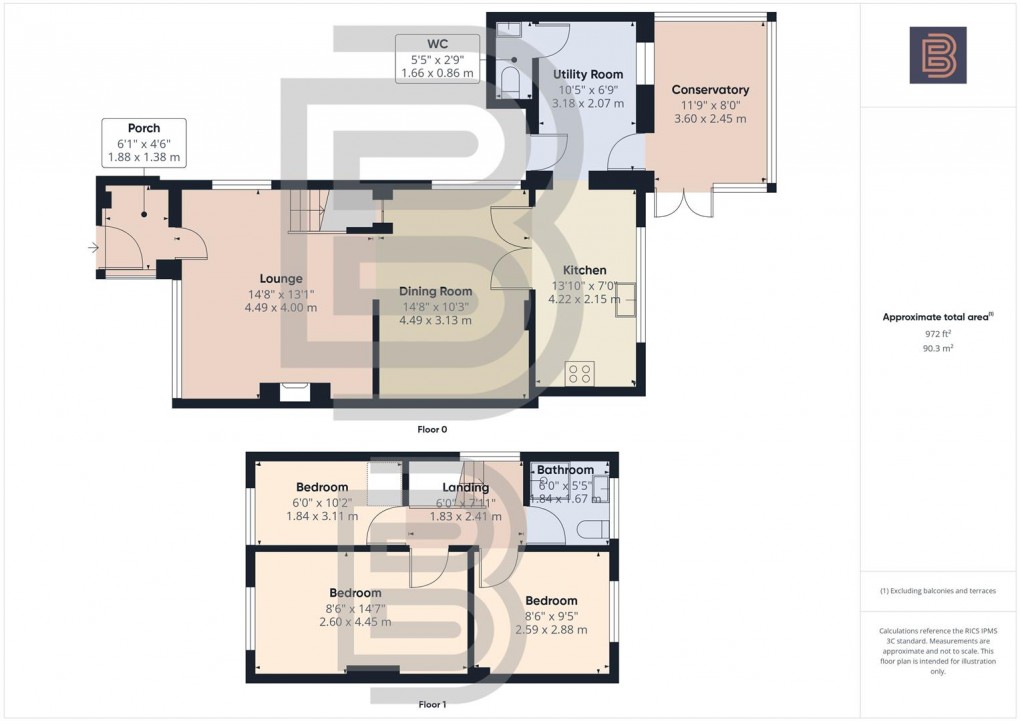 Floorplan for Pantolf Place, Newbold, Rugby