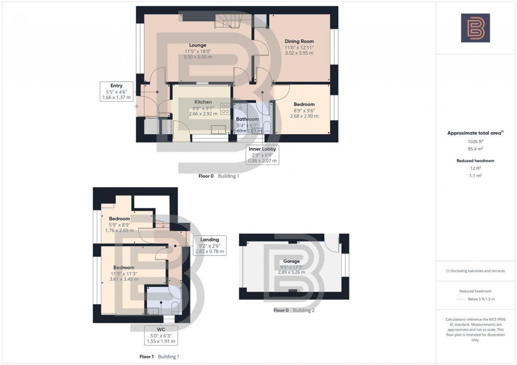 Floorplan for South Road, Clifton Upon Dunsmore, Rugby