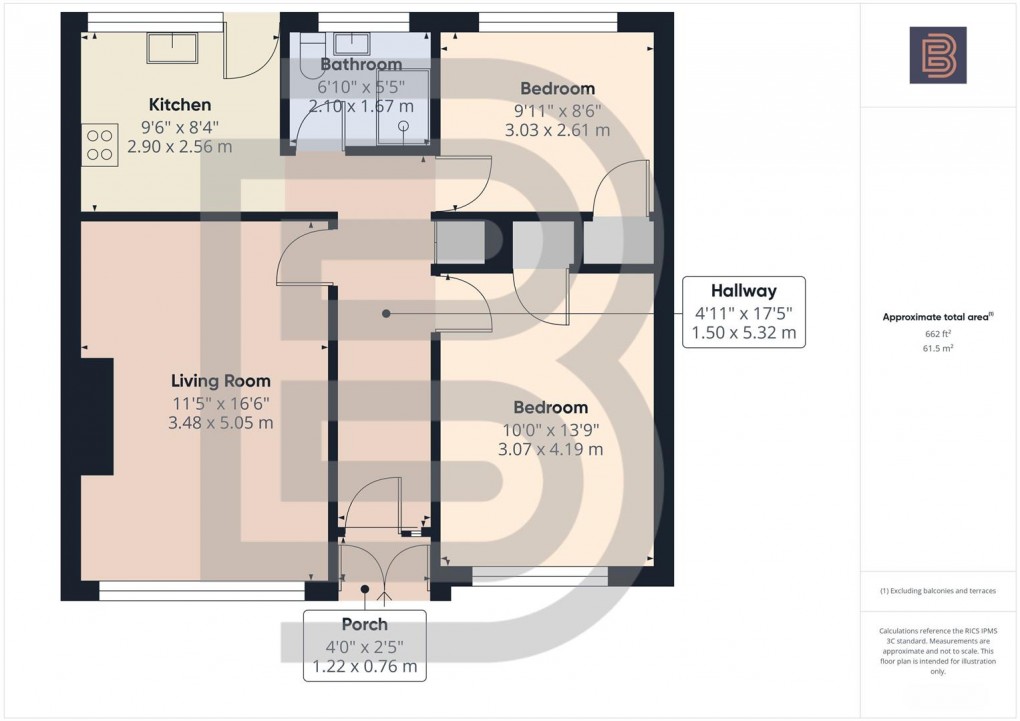 Floorplan for Rectory Close, Crick, Northampton