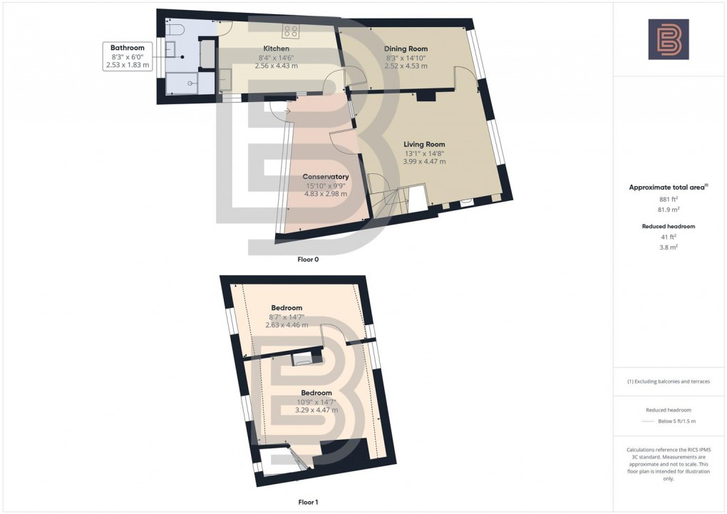 Floorplan for School Street, Dunchurch, Rugby