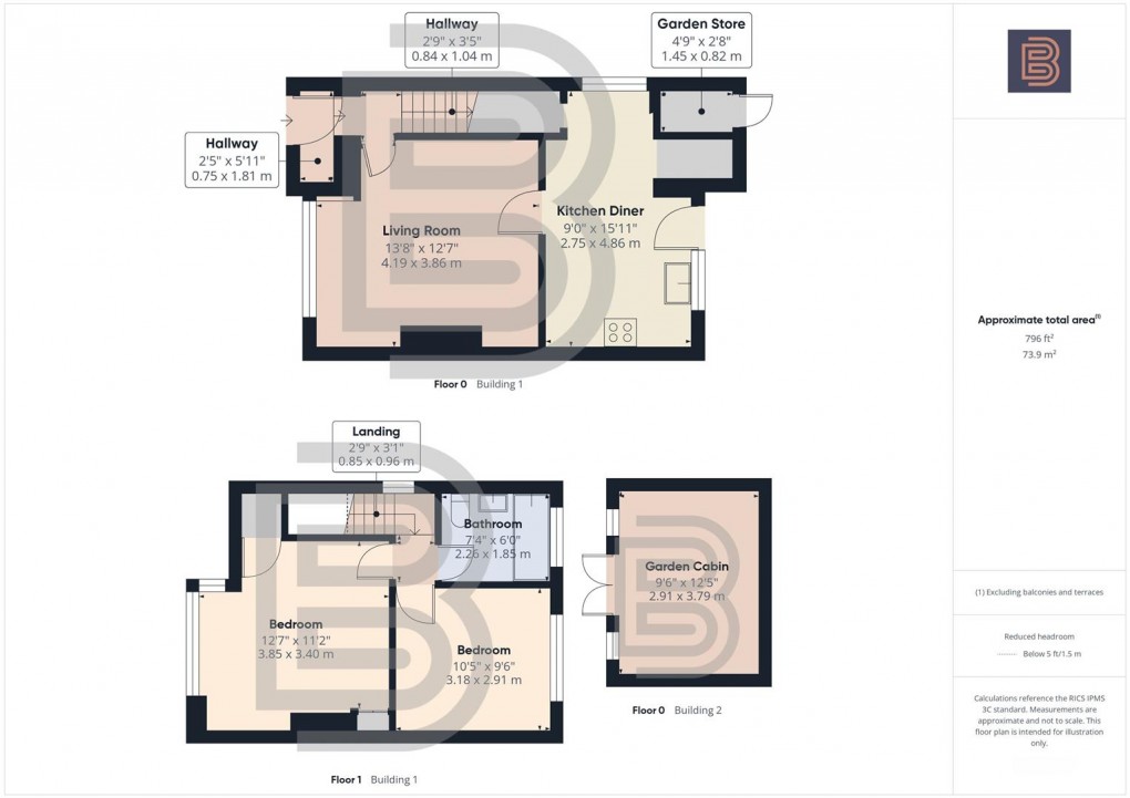 Floorplan for Charter Road, Hillmorton, Rugby
