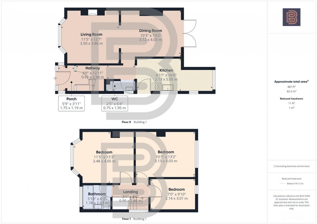 Floorplan for Almond Grove, Rugby