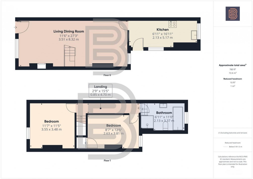 Floorplan for Lentons Lane, Aldermans Green, Coventry