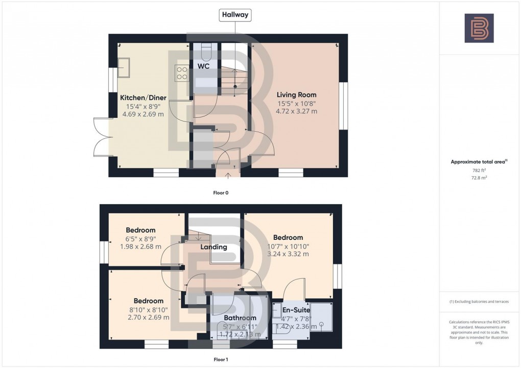 Floorplan for Crimson Close, Ashlawn Gardens, Rugby