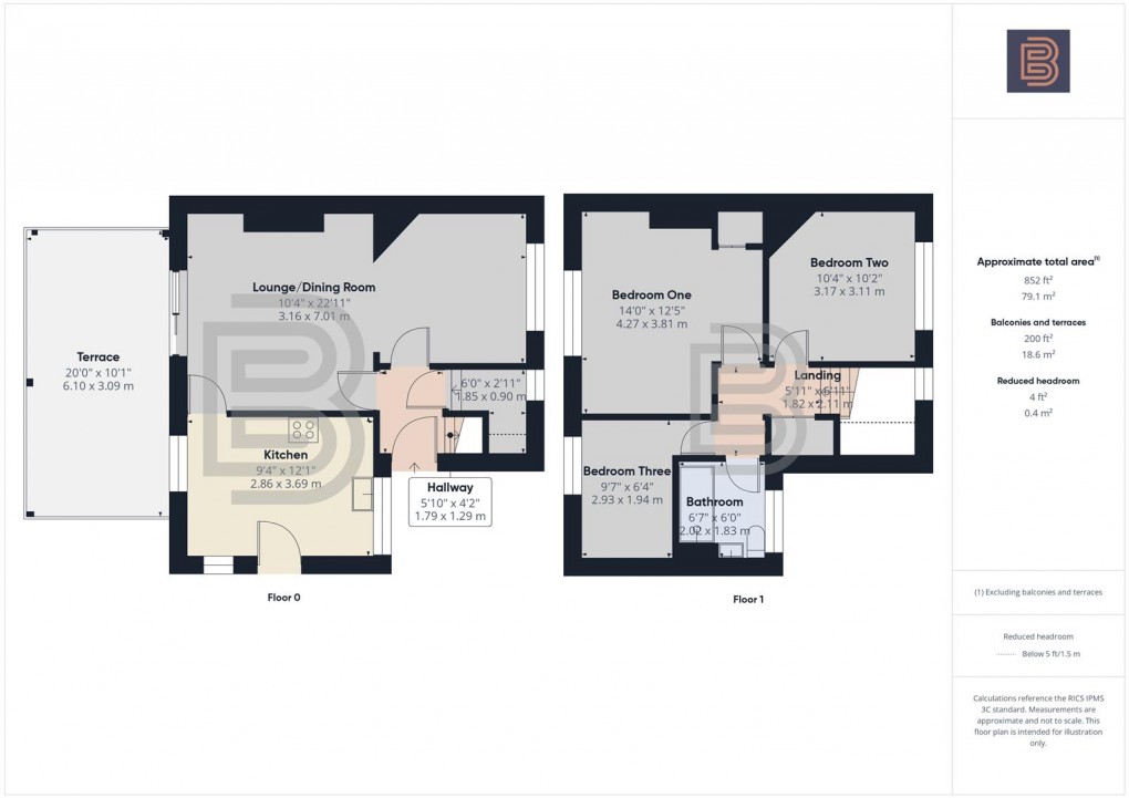Floorplan for Johnson Avenue, Rugby