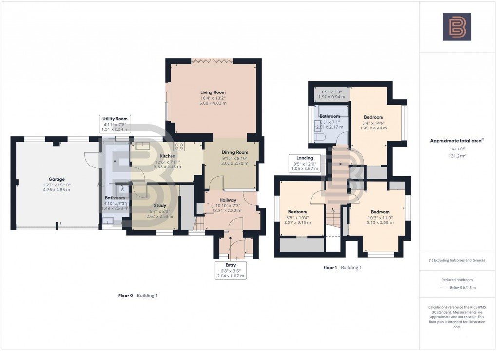Floorplan for Livingstone Avenue, Long Lawford, Rugby