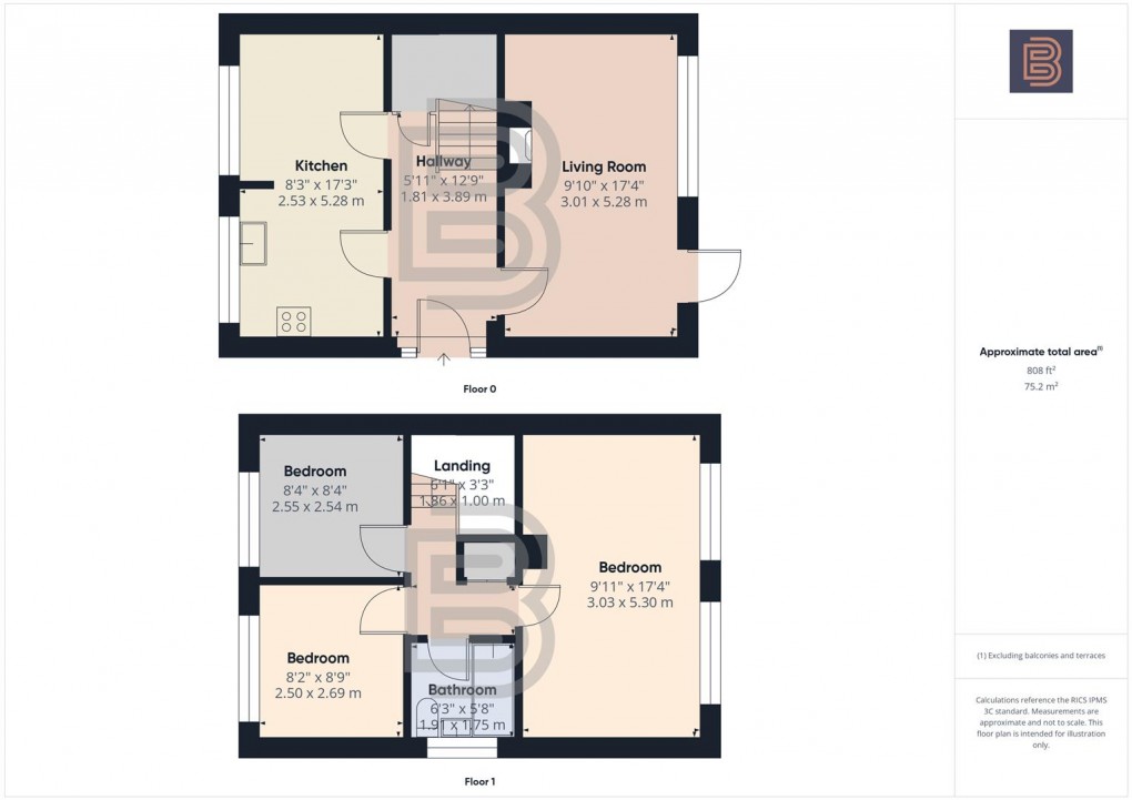 Floorplan for Collingwood Avenue, Bilton, Rugby
