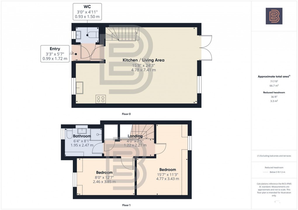 Floorplan for Temple Street, Rugby