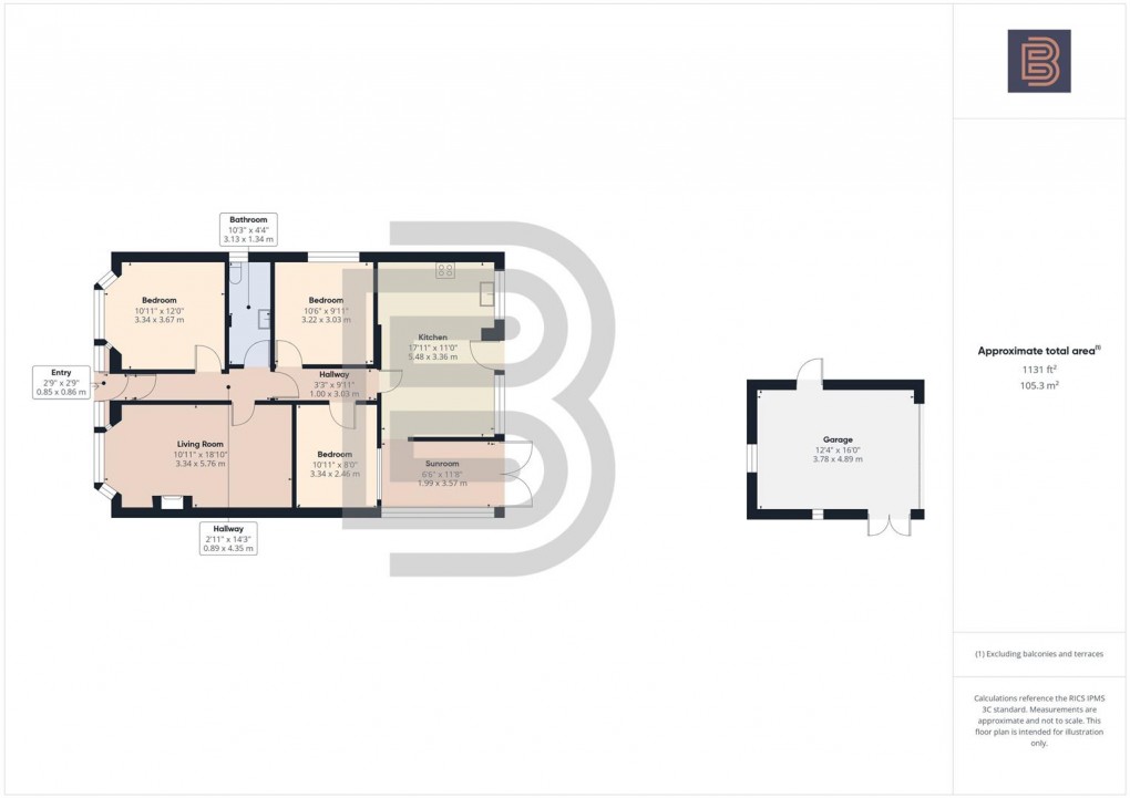 Floorplan for Crick Road, Rugby