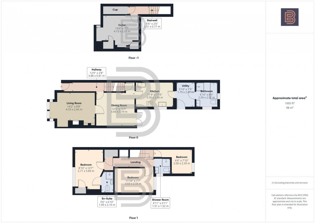 Floorplan for Bath Street, Rugby