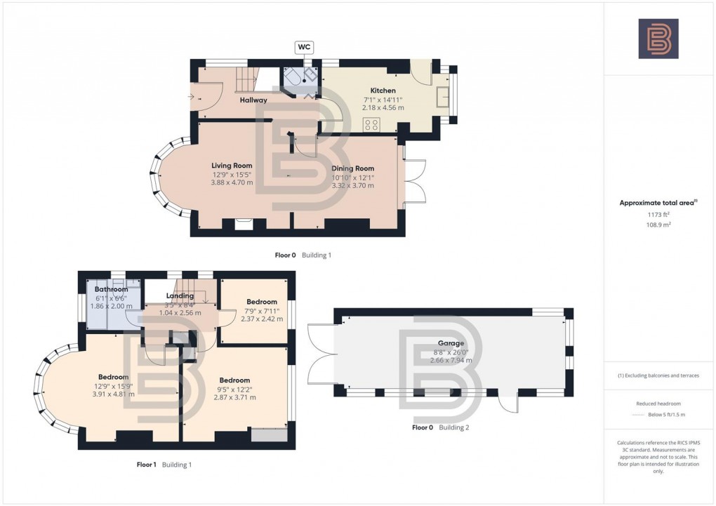 Floorplan for Westfield Road, Rugby