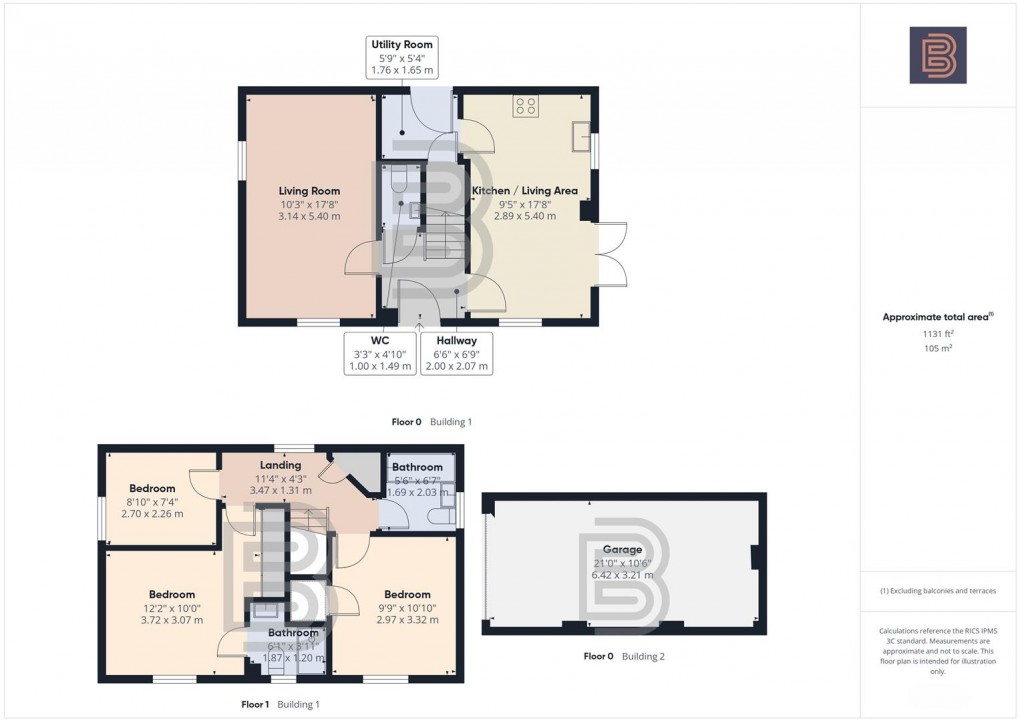 Floorplan for Alabaster Way, Ashlawn Gardens, Rugby
