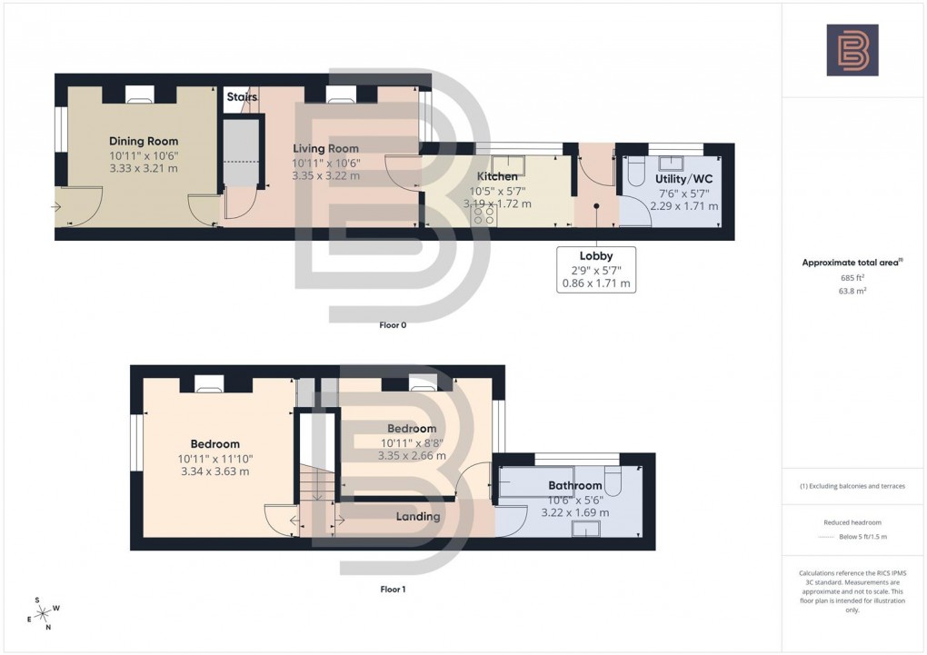 Floorplan for Main Street, Long Lawford, Rugby