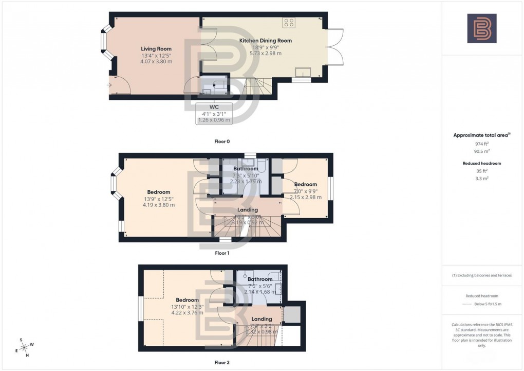 Floorplan for Paradise Street, Rugby
