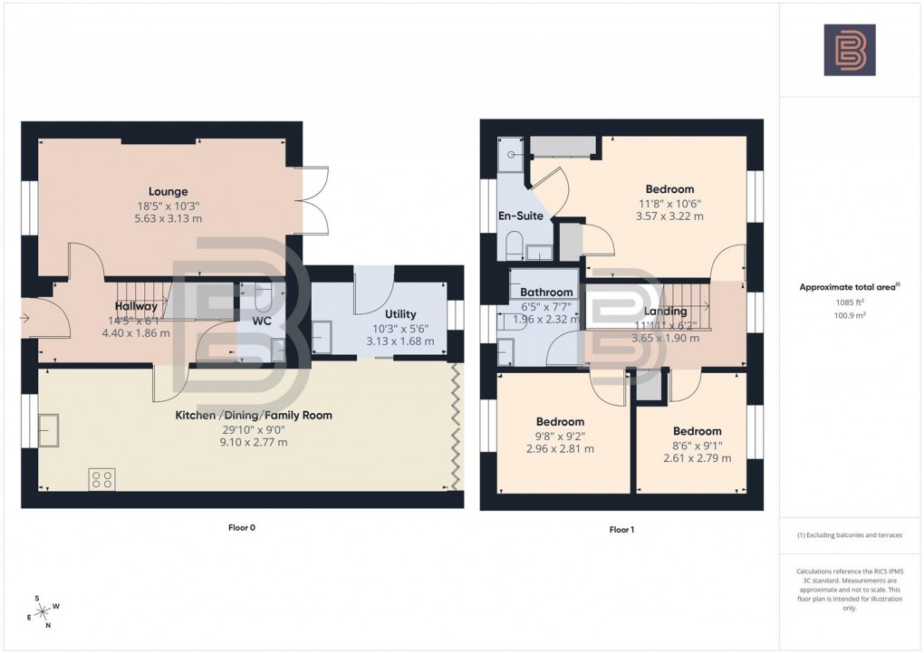 Floorplan for Shearwater Drive, Coton Park, Rugby