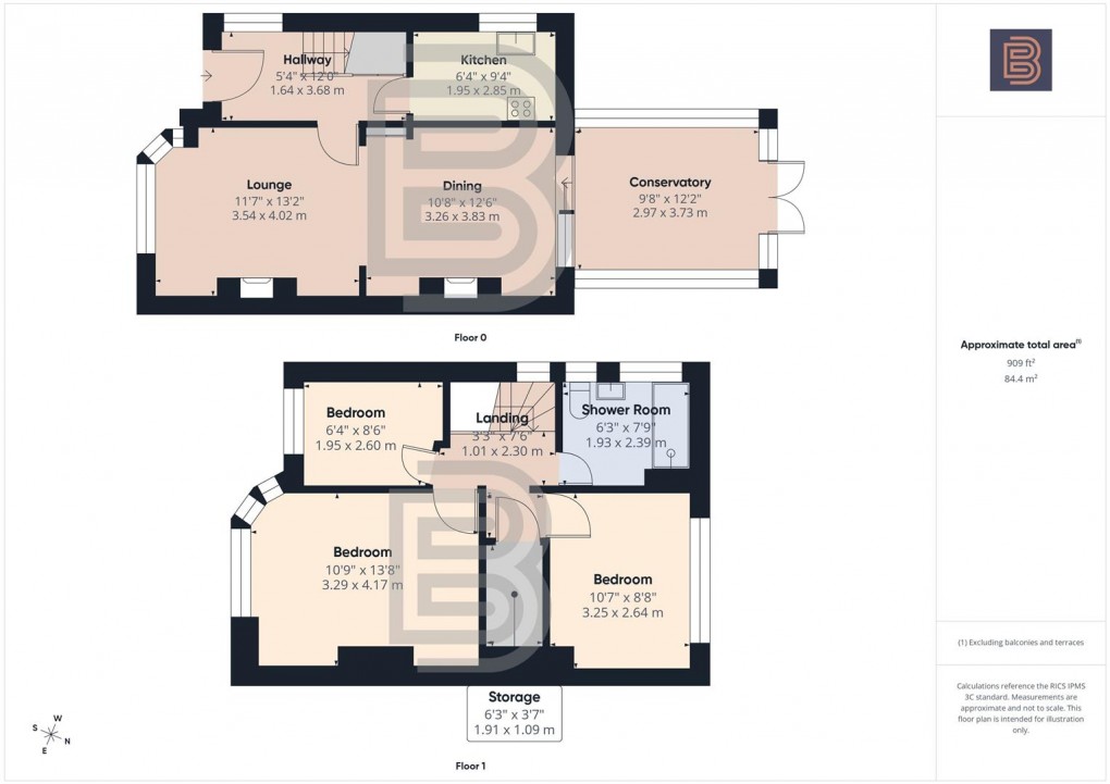 Floorplan for Westfield Road, Bilton, Rugby