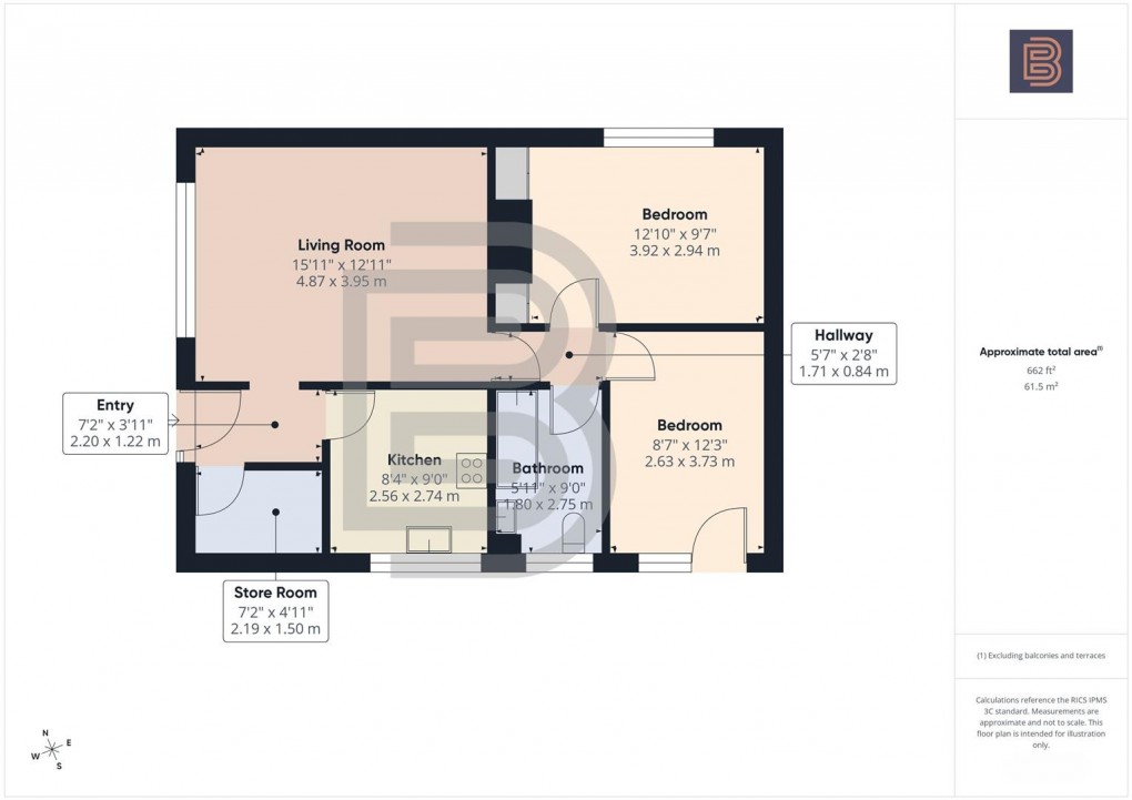 Floorplan for Ashman Avenue, Long Lawford, Rugby