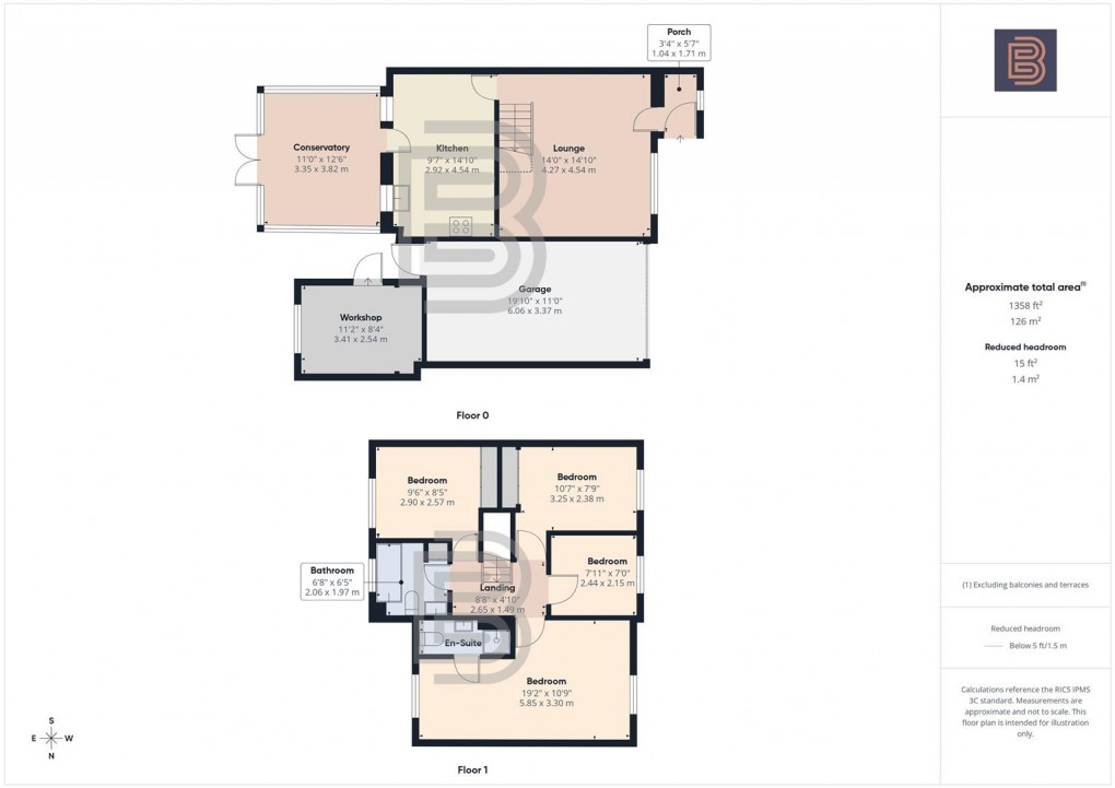 Floorplan for Bracken Drive, Bilton, Rugby