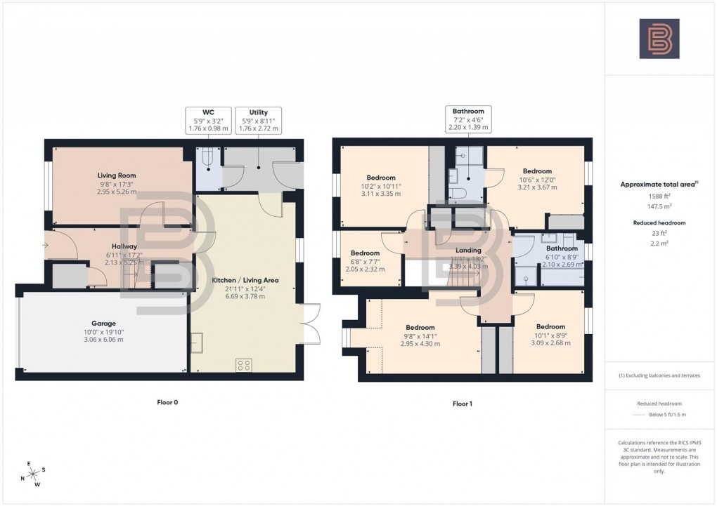 Floorplan for Mindaro Way, Rugby