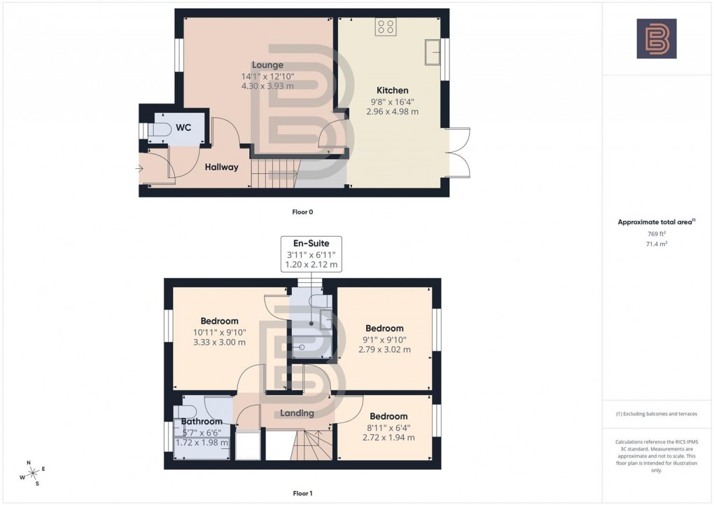 Floorplan for Willowford Close, Long Lawford, Rugby