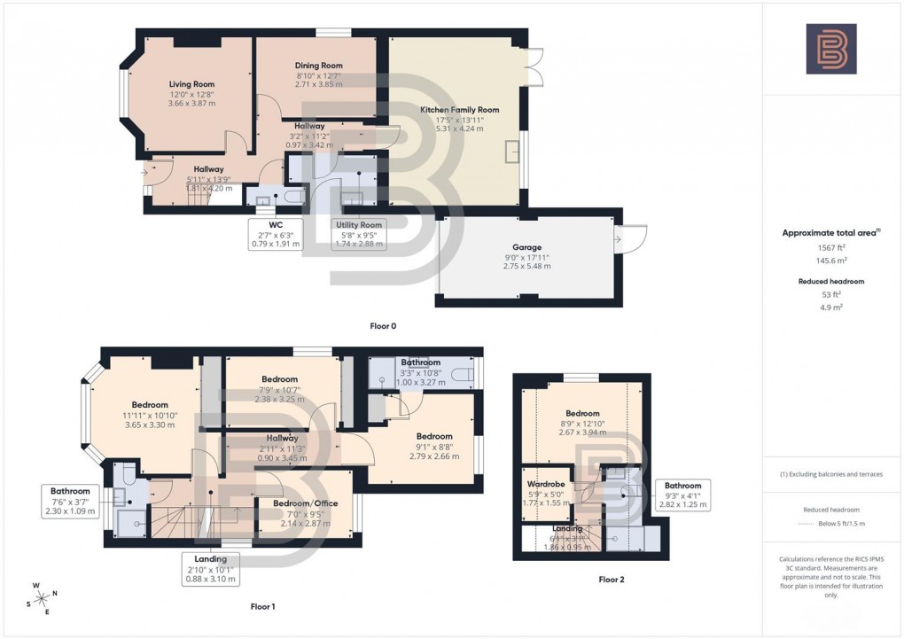 Floorplan for Crick Road, Rugby