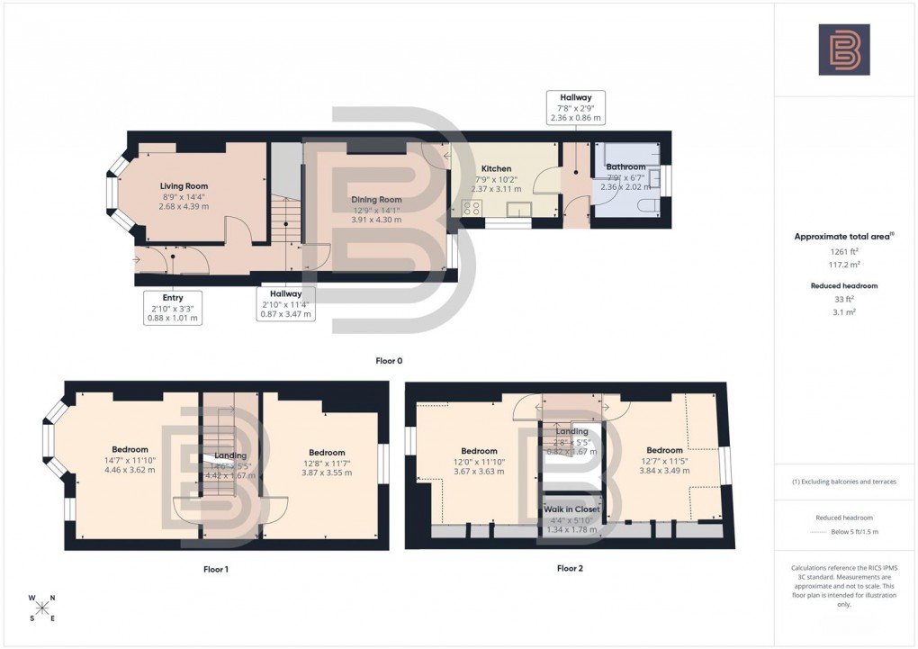 Floorplan for Craven Road, Rugby