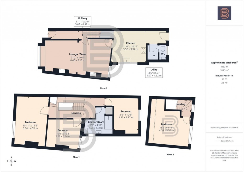 Floorplan for Bridge Street, Rugby