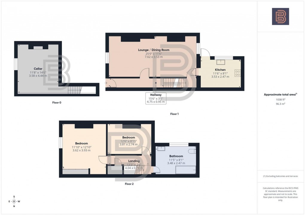 Floorplan for Newbold Road, Rugby