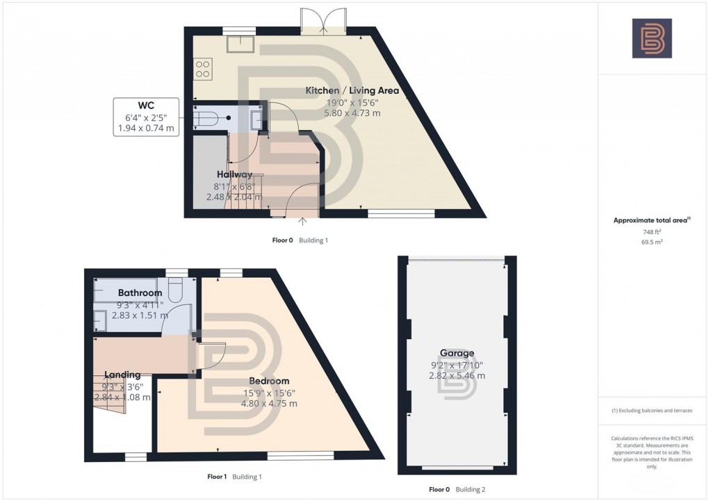 Floorplan for Overbecks Close, Rugby