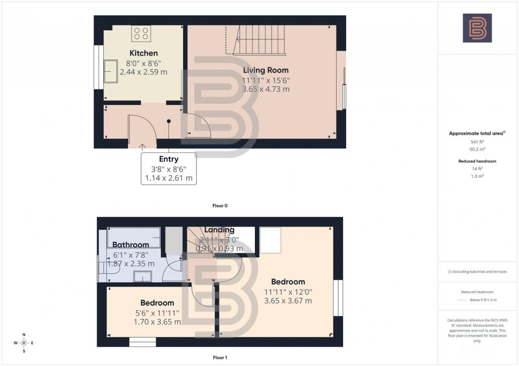 Floorplan for Great Borne, Rugby