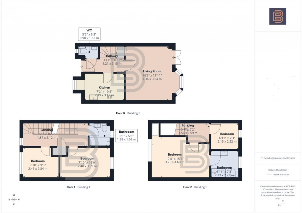 Floorplan for Overbecks Close, Rugby